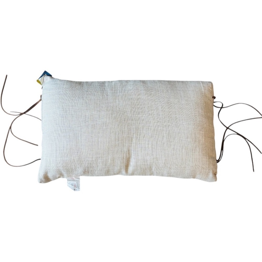 NWT Tommy Bahama Blue and White Down Alternate Throw Pillow Measures 24x14 - Picture 3 of 11